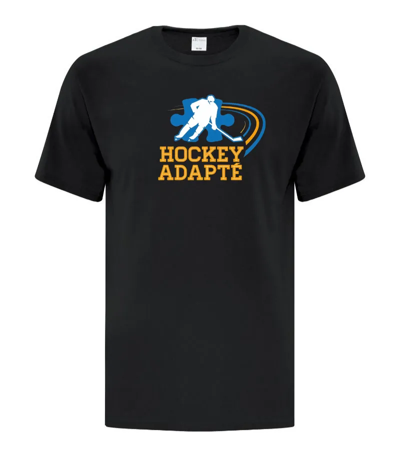 Chandail manches courtes en cotton - Hockey adapté